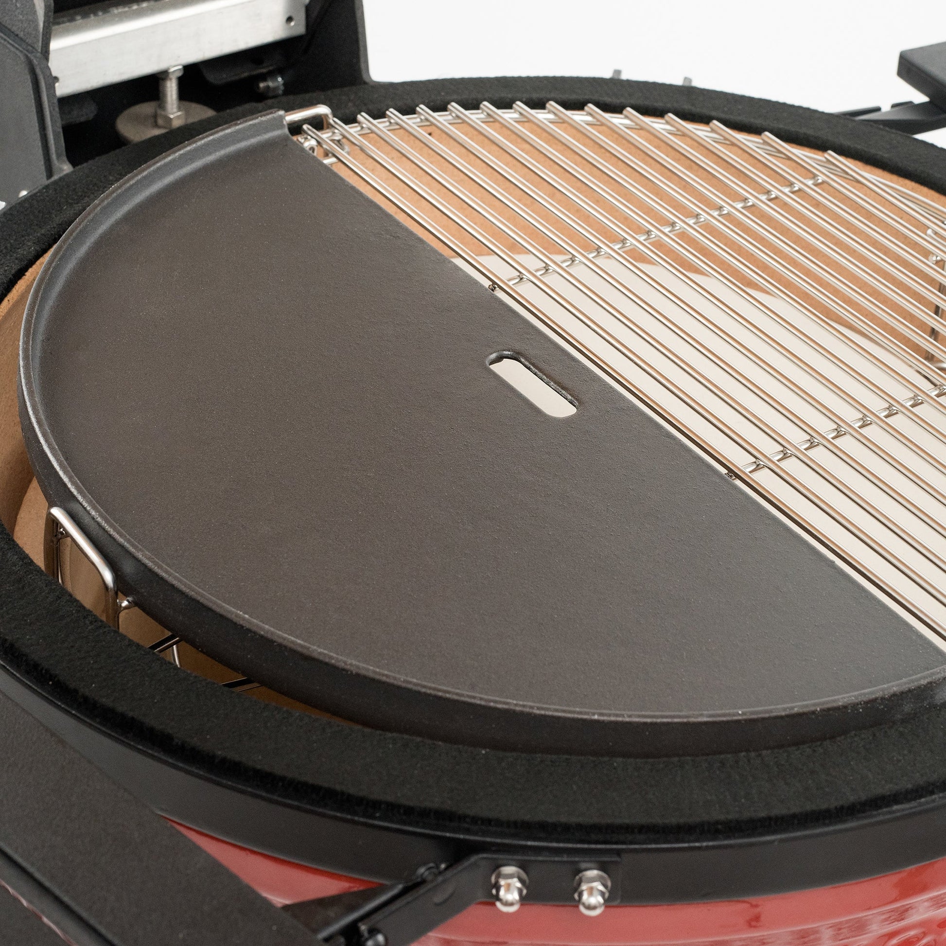 Kamado Joe Half Moon Cast Iron Reversible Griddle For Classic Joes
